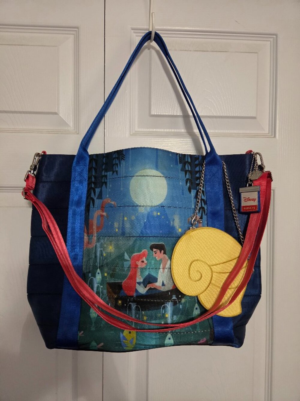 Harveys x Disney Little Mermaid Poster Tote w/ coin purse and charm